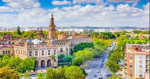 Vacation in the Spanish city of Seville